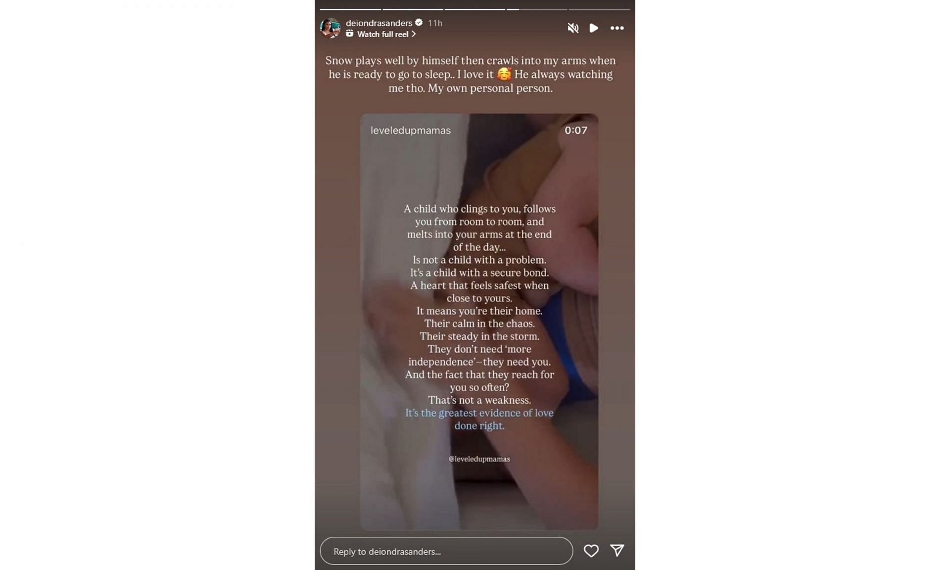 Screenshot, via Instagram